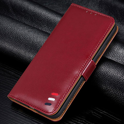 Handytasche Stand Schutzhülle Flip Leder Hülle L06 für Samsung Galaxy A41 Rot