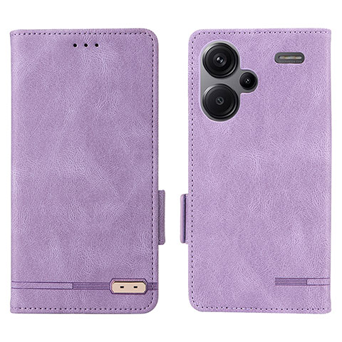 Handytasche Stand Schutzhülle Flip Leder Hülle L06Z für Xiaomi Redmi Note 13 Pro+ Plus 5G Violett