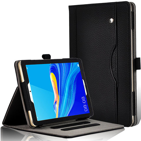 Handytasche Stand Schutzhülle Flip Leder Hülle L07 für Huawei MediaPad M6 8.4 Schwarz