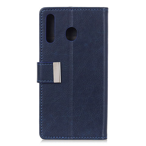 Handytasche Stand Schutzhülle Flip Leder Hülle L07 für Huawei Y6p Blau