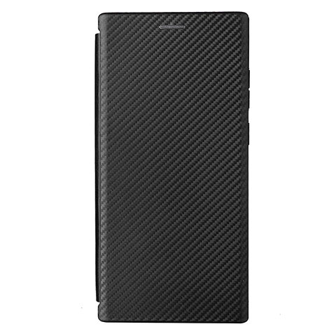 Handytasche Stand Schutzhülle Flip Leder Hülle L12Z für Samsung Galaxy S21 Ultra 5G Schwarz