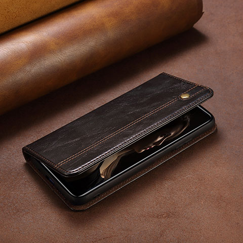 Handytasche Stand Schutzhülle Flip Leder Hülle L23 für Apple iPhone 14 Braun
