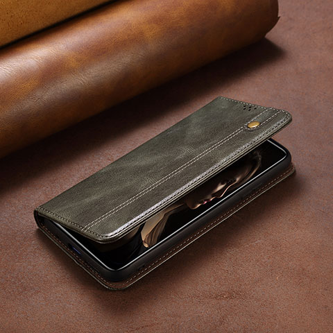 Handytasche Stand Schutzhülle Flip Leder Hülle L23 für Apple iPhone 14 Grün