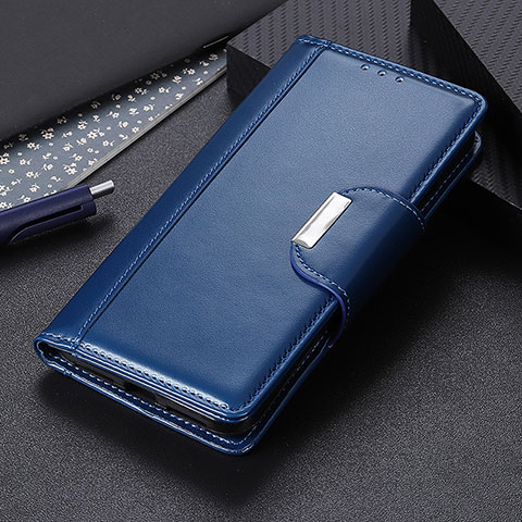 Handytasche Stand Schutzhülle Flip Leder Hülle M02L für Motorola Moto G30 Blau