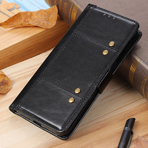 Handytasche Stand Schutzhülle Flip Leder Hülle M19L für Samsung Galaxy S21 Ultra 5G Schwarz