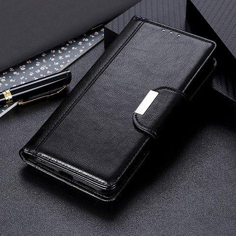Handytasche Stand Schutzhülle Flip Leder Hülle M22L für Samsung Galaxy S21 Ultra 5G Schwarz