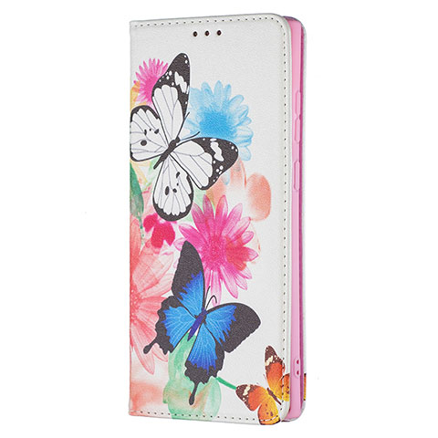 Handytasche Stand Schutzhülle Flip Leder Hülle Modisch Muster B01F für Samsung Galaxy S22 Ultra 5G Pink