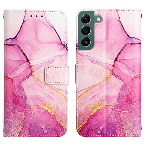 Handytasche Stand Schutzhülle Flip Leder Hülle Modisch Muster Y03B für Samsung Galaxy S21 Plus 5G Pink