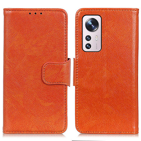 Handytasche Stand Schutzhülle Flip Leder Hülle N05P für Xiaomi Mi 12 Pro 5G Orange