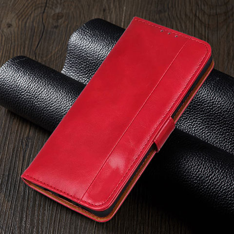 Handytasche Stand Schutzhülle Flip Leder Hülle T01 für Xiaomi Redmi Note 9 Pro Rot