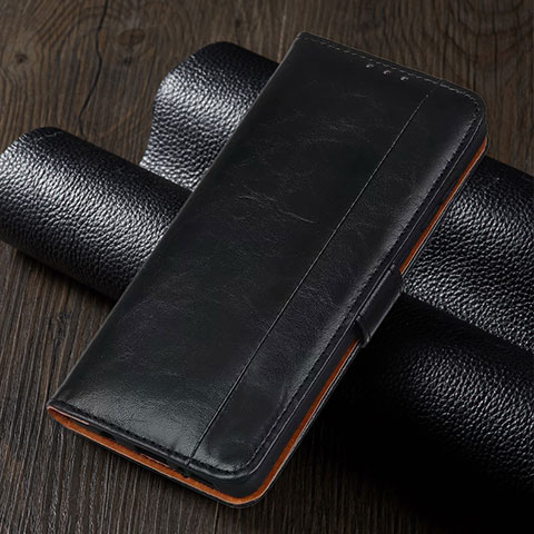 Handytasche Stand Schutzhülle Flip Leder Hülle T01 für Xiaomi Redmi Note 9 Pro Schwarz