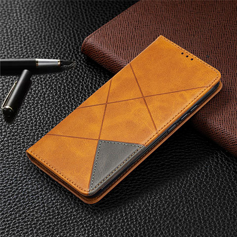Handytasche Stand Schutzhülle Flip Leder Hülle T07 für Xiaomi Redmi 9A Orange