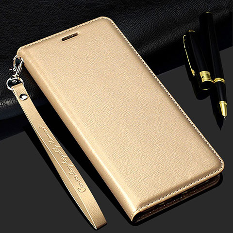 Handytasche Stand Schutzhülle Flip Leder Hülle T11 für Samsung Galaxy Note 20 5G Gold