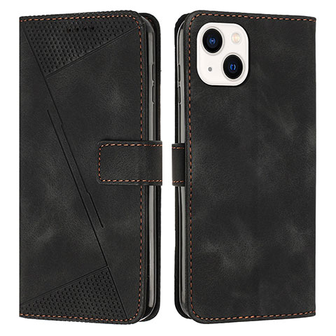 Handytasche Stand Schutzhülle Flip Leder Hülle Y04X für Apple iPhone 14 Schwarz