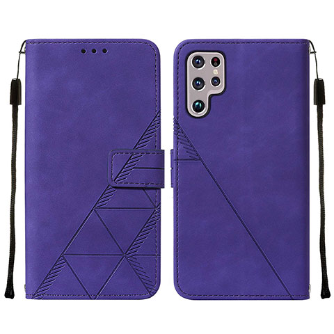 Handytasche Stand Schutzhülle Flip Leder Hülle Y07B für Samsung Galaxy S21 Ultra 5G Violett
