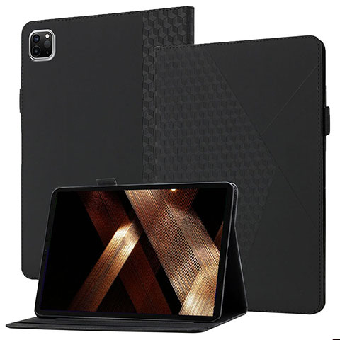 Handytasche Stand Schutzhülle Flip Leder Hülle YX1 für Apple iPad Pro 11 (2020) Schwarz