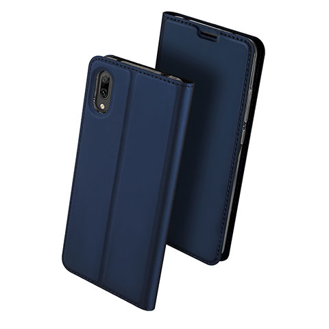 Handytasche Stand Schutzhülle Leder für Huawei Enjoy 9 Blau