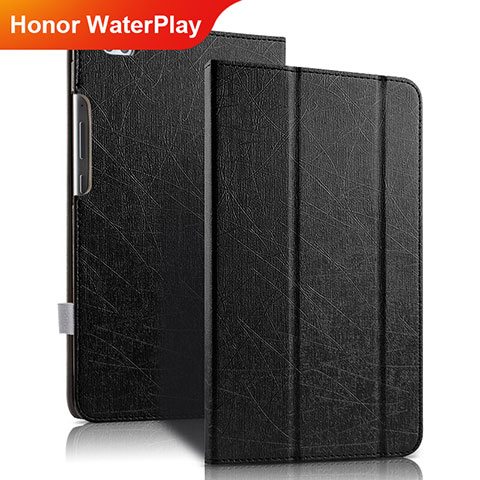 Handytasche Stand Schutzhülle Leder für Huawei Honor WaterPlay 10.1 HDN-W09 Schwarz