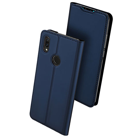 Handytasche Stand Schutzhülle Leder für Huawei Y9 (2019) Blau