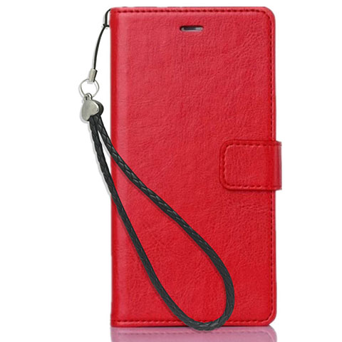 Handytasche Stand Schutzhülle Leder für Nokia 3.1 Plus Rot