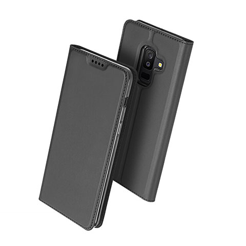 Handytasche Stand Schutzhülle Leder für Samsung Galaxy A9 Star Lite Schwarz