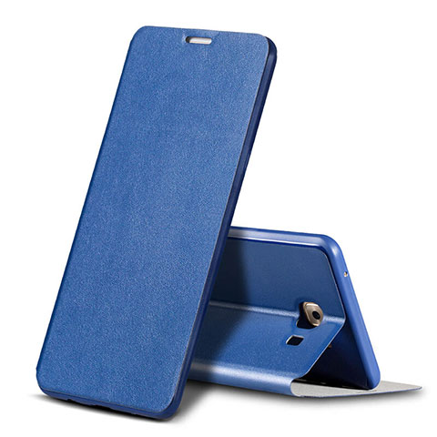 Handytasche Stand Schutzhülle Leder für Samsung Galaxy C9 Pro C9000 Blau