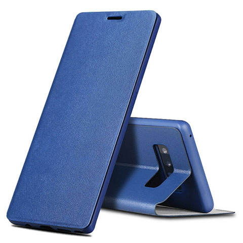 Handytasche Stand Schutzhülle Leder für Samsung Galaxy Note 8 Blau