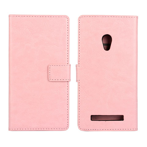 Handytasche Stand Schutzhülle Leder Hülle für Asus Zenfone 5 Rosa