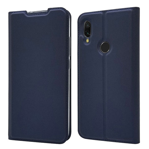 Handytasche Stand Schutzhülle Leder Hülle für Xiaomi Redmi 7 Blau