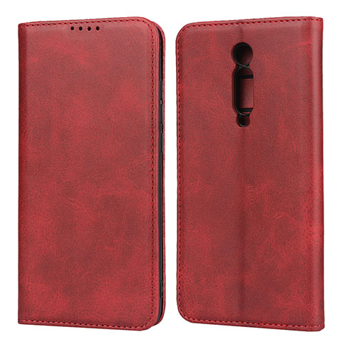 Handytasche Stand Schutzhülle Leder Hülle für Xiaomi Redmi K20 Pro Rot