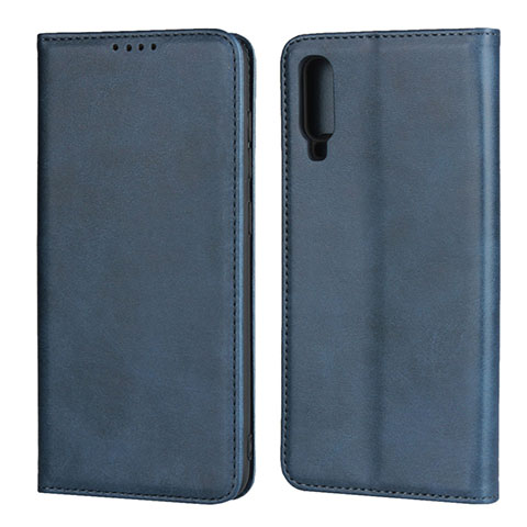 Handytasche Stand Schutzhülle Leder Hülle L01 für Samsung Galaxy A70S Blau