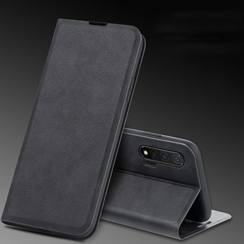 Handytasche Stand Schutzhülle Leder Hülle L03 für Huawei Nova 6 Schwarz