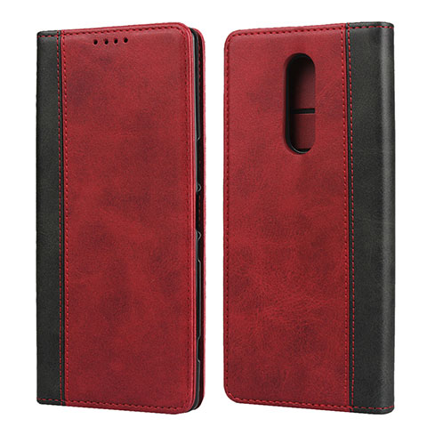 Handytasche Stand Schutzhülle Leder Hülle L03 für Sony Xperia 1 Rot