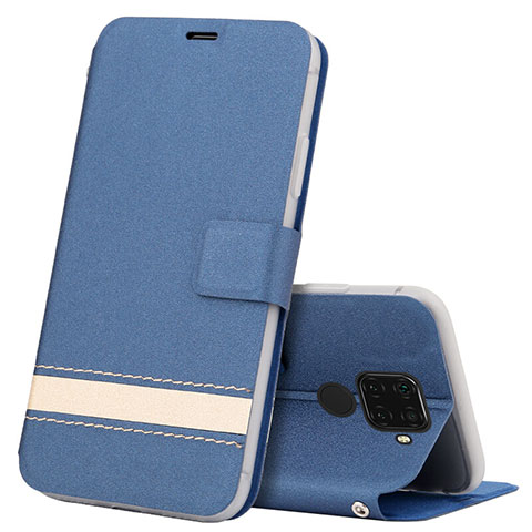 Handytasche Stand Schutzhülle Leder Hülle L07 für Huawei Mate 30 Lite Blau