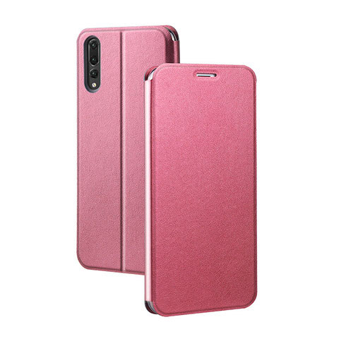 Handytasche Stand Schutzhülle Leder Hülle L07 für Huawei P20 Pro Pink