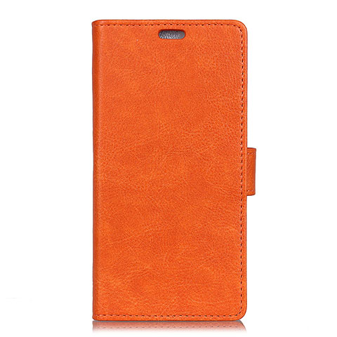Handytasche Stand Schutzhülle Leder Hülle L08 für Asus Zenfone Max ZB555KL Orange