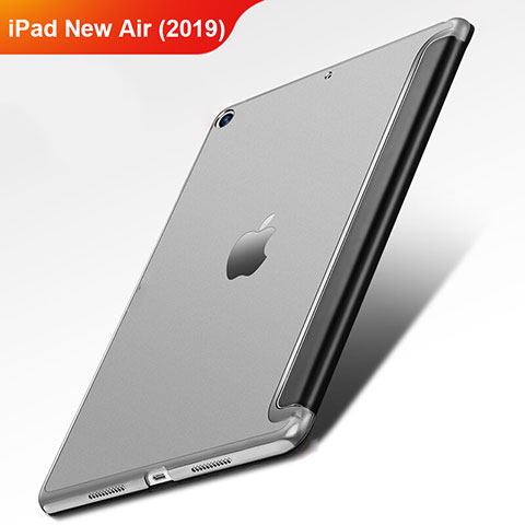 Handytasche Stand Schutzhülle Leder L01 für Apple iPad New Air (2019) 10.5 Schwarz