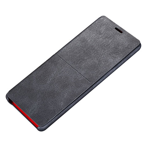 Handytasche Stand Schutzhülle Leder L02 für Samsung Galaxy Note 8 Schwarz