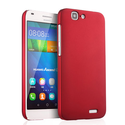 Hülle Kunststoff Schutzhülle Matt für Huawei Ascend G7 Rot