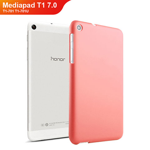 Hülle Kunststoff Schutzhülle Matt für Huawei Mediapad T1 7.0 T1-701 T1-701U Rot