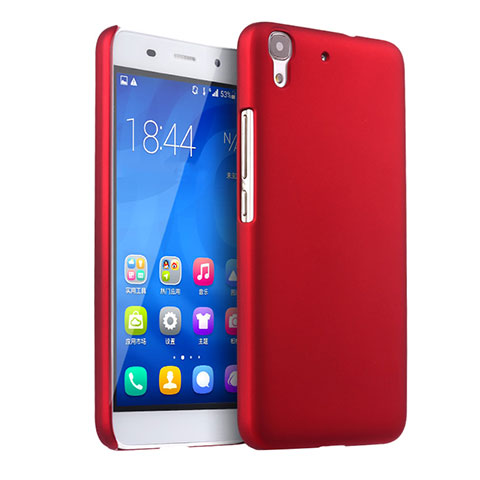 Hülle Kunststoff Schutzhülle Matt für Huawei Y6 Rot