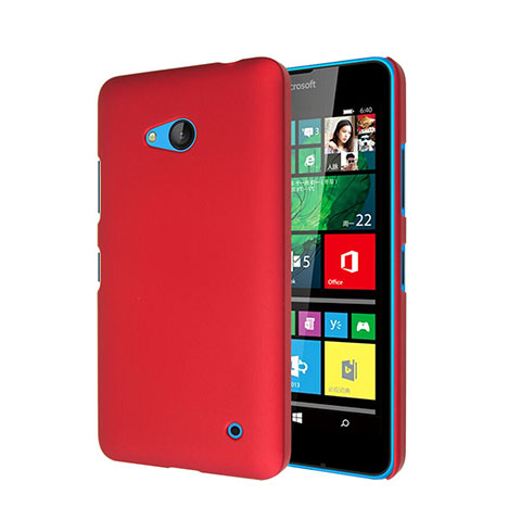 Hülle Kunststoff Schutzhülle Matt für Microsoft Lumia 640 Rot