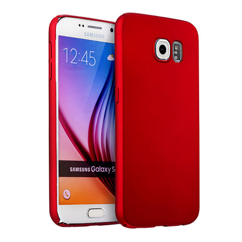 Hülle Kunststoff Schutzhülle Matt für Samsung Galaxy S6 SM-G920 Rot