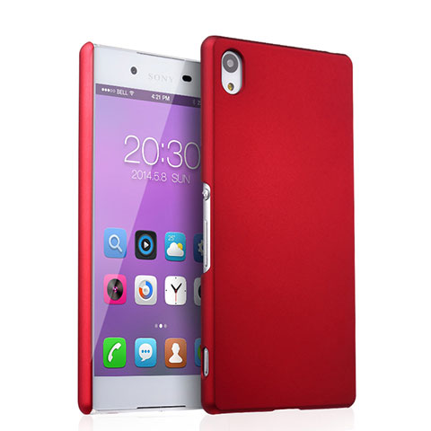 Hülle Kunststoff Schutzhülle Matt für Sony Xperia Z4 Rot