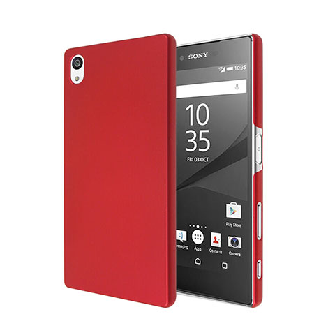 Hülle Kunststoff Schutzhülle Matt für Sony Xperia Z5 Rot
