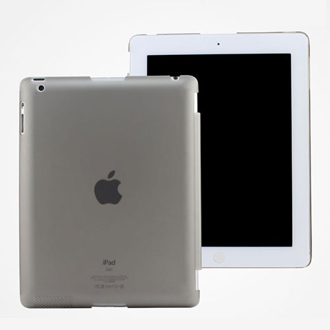 Hülle Ultra Dünn Schutzhülle Durchsichtig Transparent Matt für Apple iPad 3 Grau