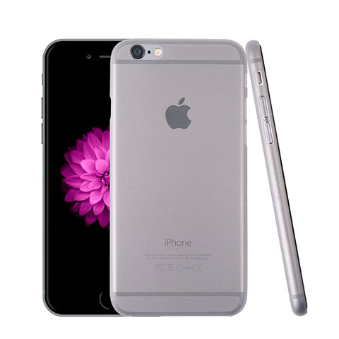 Hülle Ultra Dünn Schutzhülle Durchsichtig Transparent Matt für Apple iPhone 6 Plus Grau