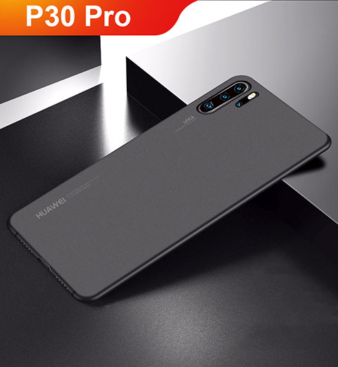 Hülle Ultra Dünn Schutzhülle Tasche Durchsichtig Transparent Matt für Huawei P30 Pro Schwarz