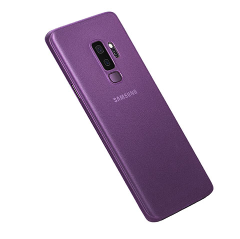 Hülle Ultra Dünn Schutzhülle Tasche Durchsichtig Transparent Matt für Samsung Galaxy S9 Plus Violett