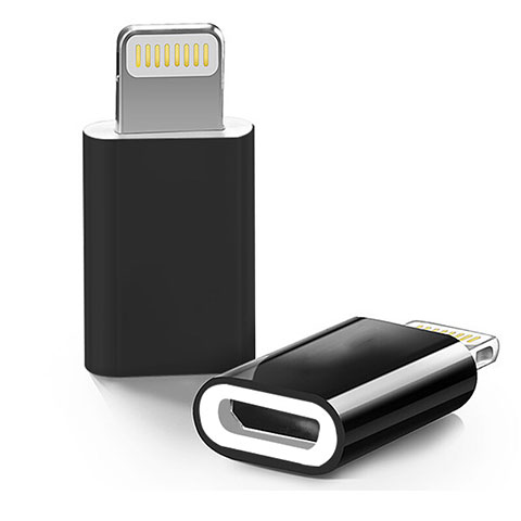 Kabel Android Micro USB auf Lightning USB H01 für Apple iPhone 11 Pro Max Schwarz